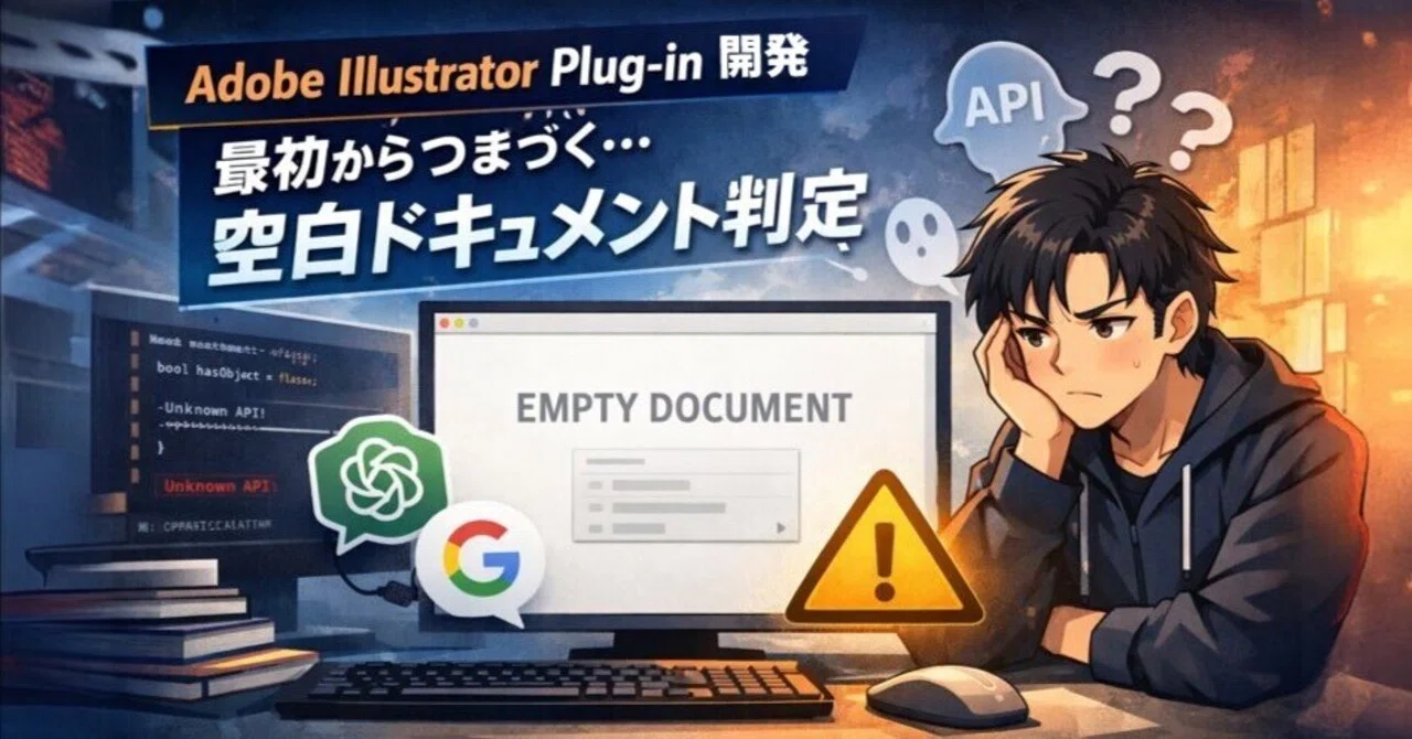 Adobe Illustrator Plug-in 開発 最初からつまづく…｜shin_godjula