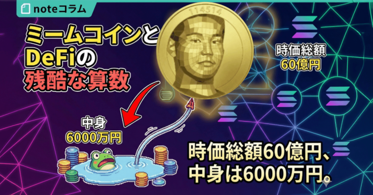 ミームコイン「114514（いいよこいよ）」とDeFiの残酷な算数─時価総額60億円の中身は…｜暗号資産・Web3徒然草｜栃山 直樹