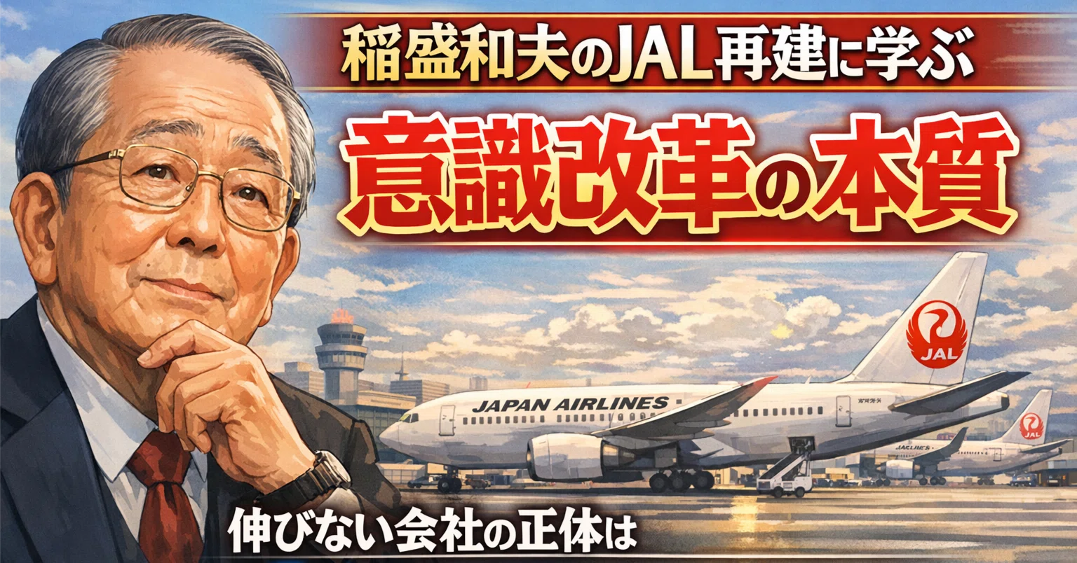 稲盛和夫のJAL再建に学ぶ】意識改革の本質 - 伸びない会社の正体は「徳