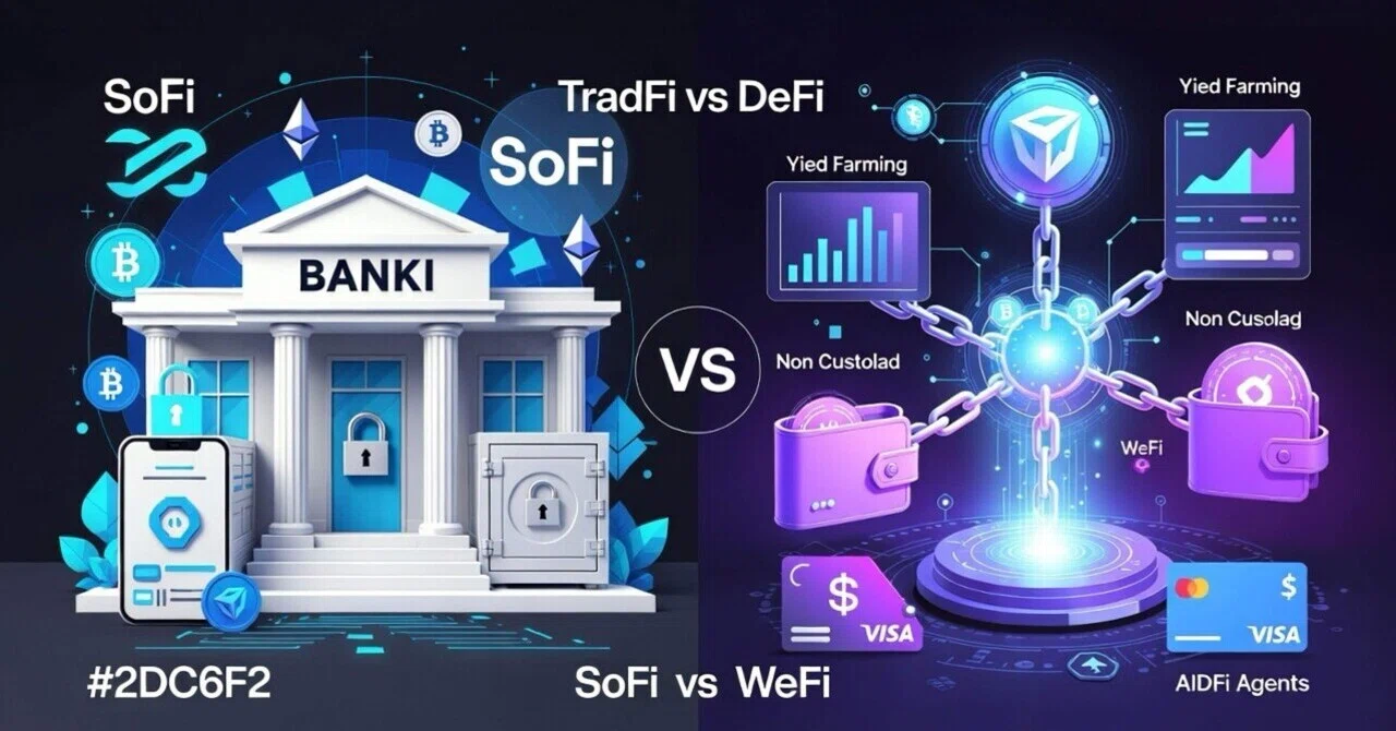 SoFi と WeFi の比較：伝統金融 vs DeFi銀行｜niko | WeFi投資×子育てパパ