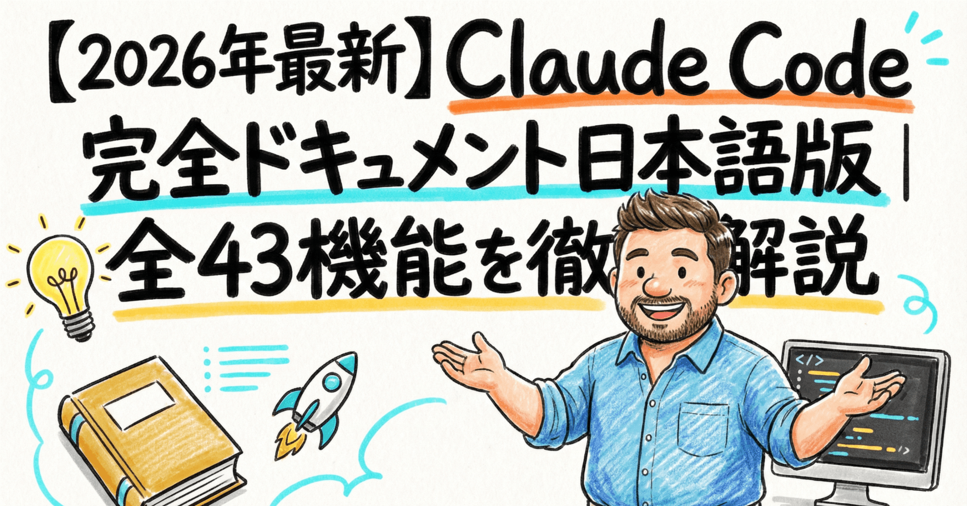 2026年最新】Claude Code 完全ドキュメント日本語版｜全43機能を徹底