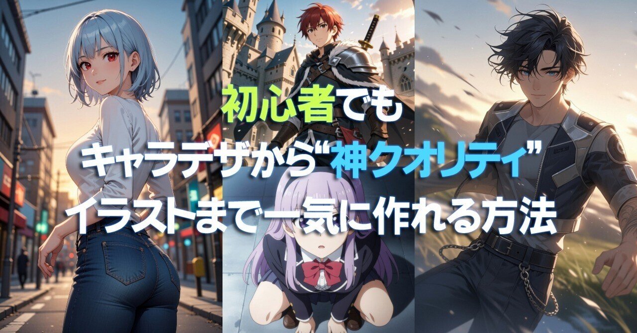 スマホだけOK・10分・無料】初心者でもキャラデザから“神クオリティ