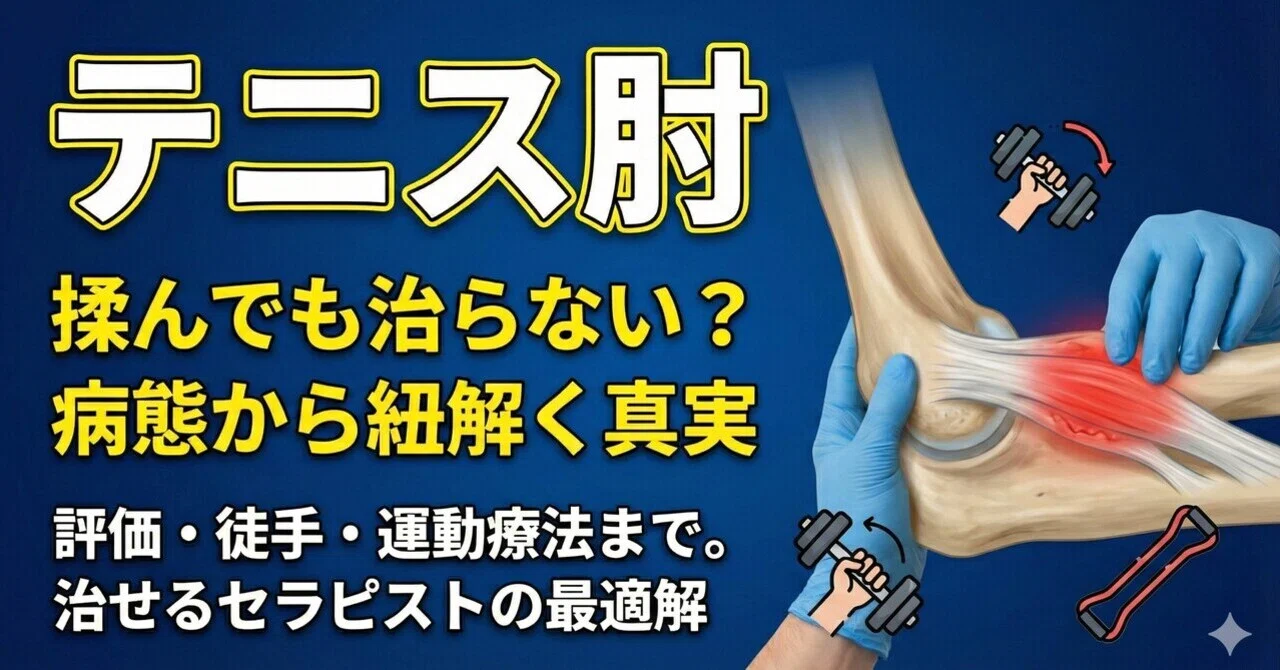 完全保存版】「テニス肘」は揉んでも治らない？病態理解から紐解く評価