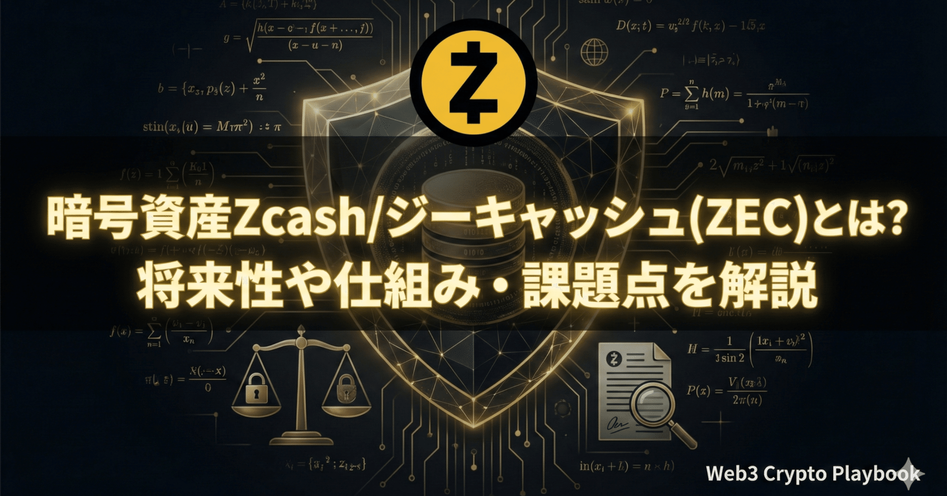 暗号資産Zcash/ジーキャッシュ(ZEC)とは？将来性や仕組み・課題点を解説｜Web3 Crypto Playbook