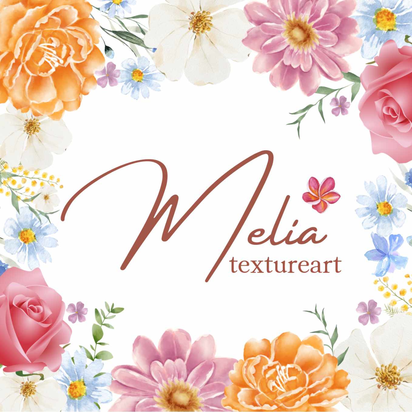 テクスチャーアートで描くお花について✽·˚｜Melia ✽ テクスチャーアート