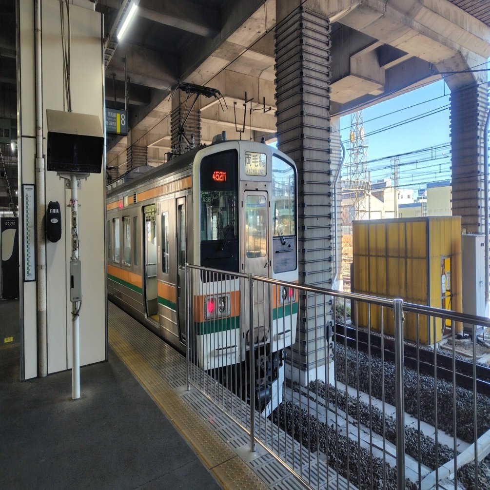 JR東日本高崎地区で1編成で3路線こなす211系で両毛線の郊外の車窓を