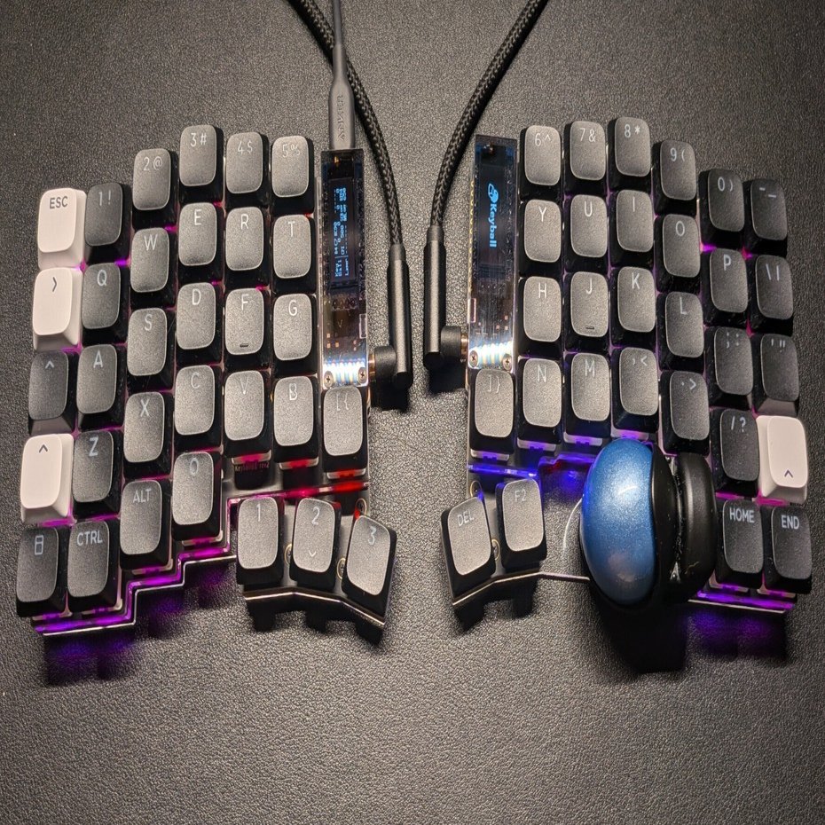 姿勢を良くしたくて分割キーボード「Keyball61」を自作してみた話｜しぐれ