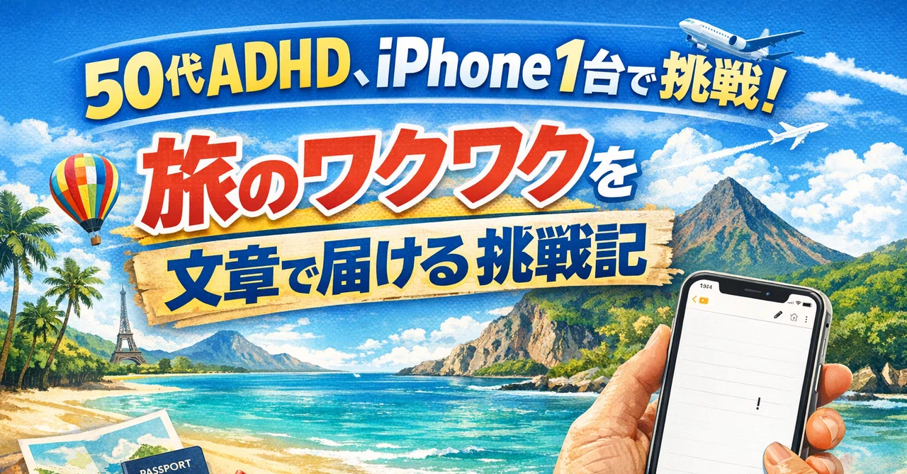ADHD in my 50s, taking on the challenge with just an iPhone! Why I ...