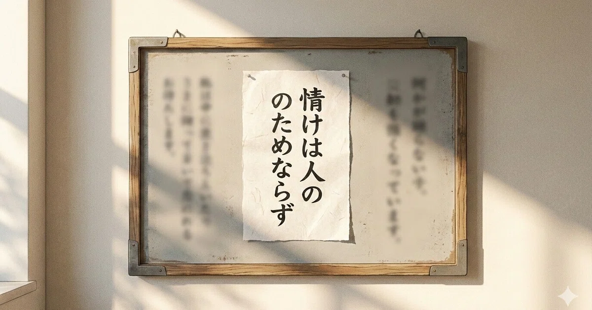 I misunderstood 'Kindness is not for others'.｜笹史
