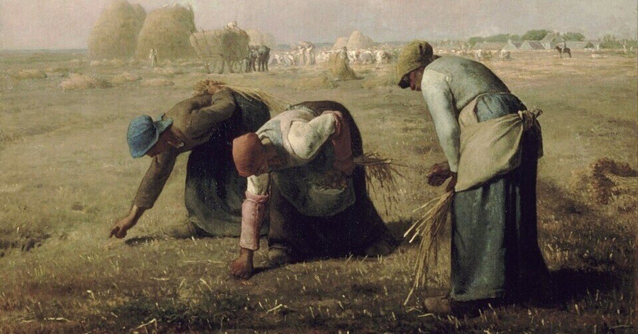 🌾 ミレー《落穂拾い》――腰を曲げて拾う、尊厳ある労働｜The Unreal