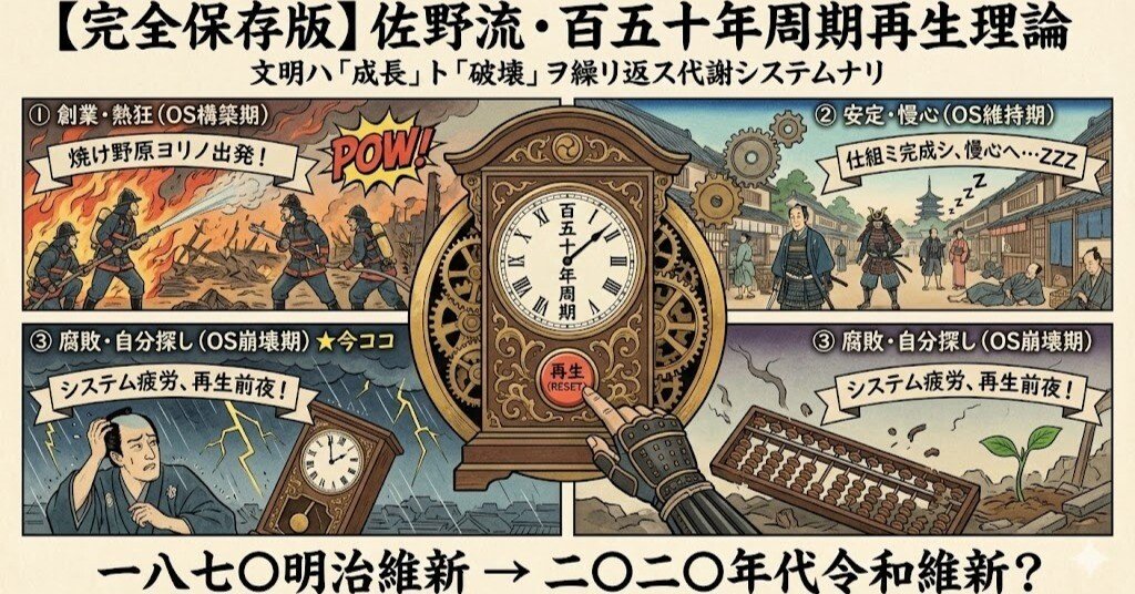 日本史は150年周期で動いている―― 転換点は、なぜ毎回“同じ顔”をして