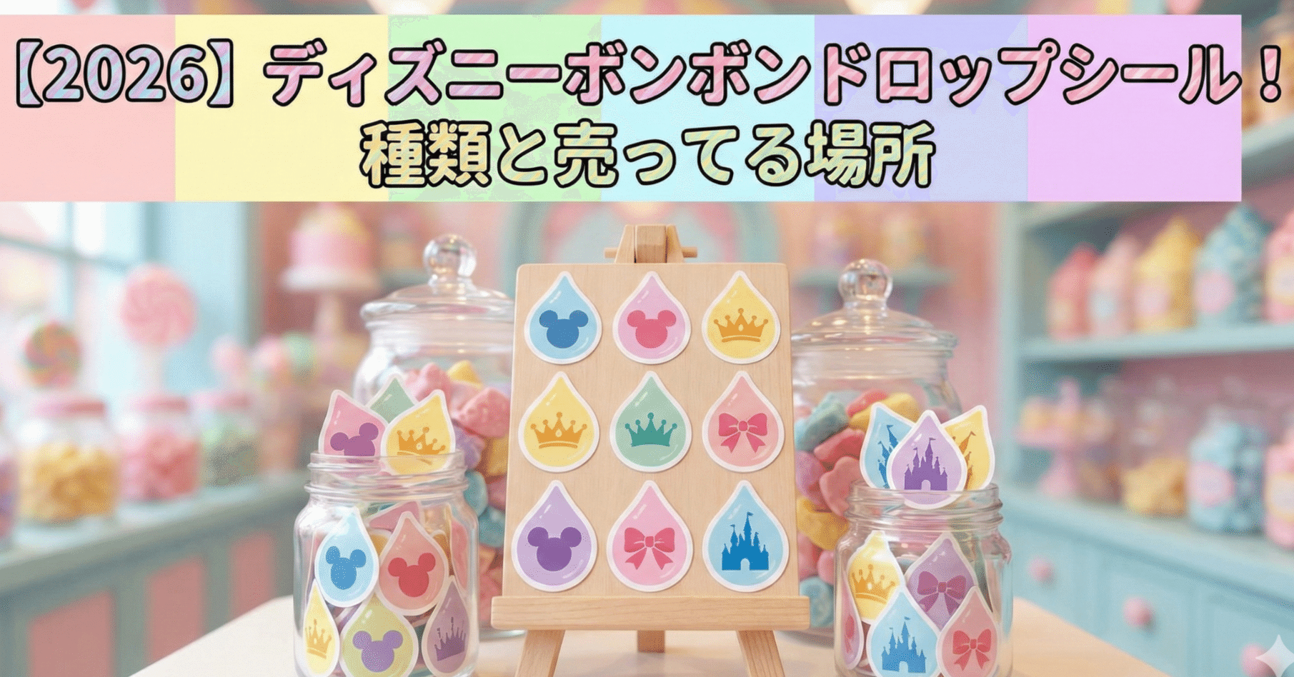 2026】ディズニーボンボンドロップシール！種類と売ってる場所