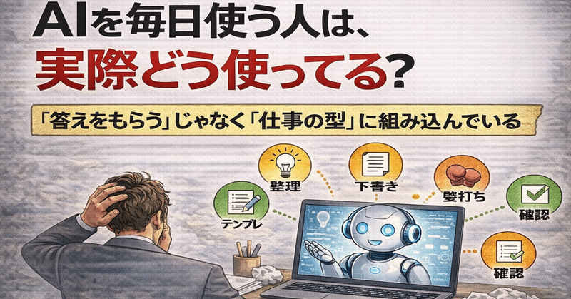 AIを毎日使う人は、実際どう使ってる？