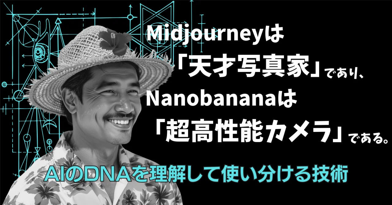 Midjourneyは「天才写真家」であり、Nanobananaは「超高性能カメラ」である。——生成AIを使い分ける「冷徹な視点」と最強の ...