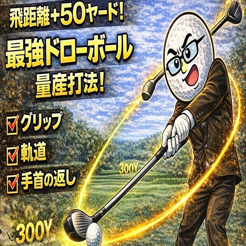 ドライバーの飛距離を50ヤード伸ばす！スライスを「最強のドロー」に