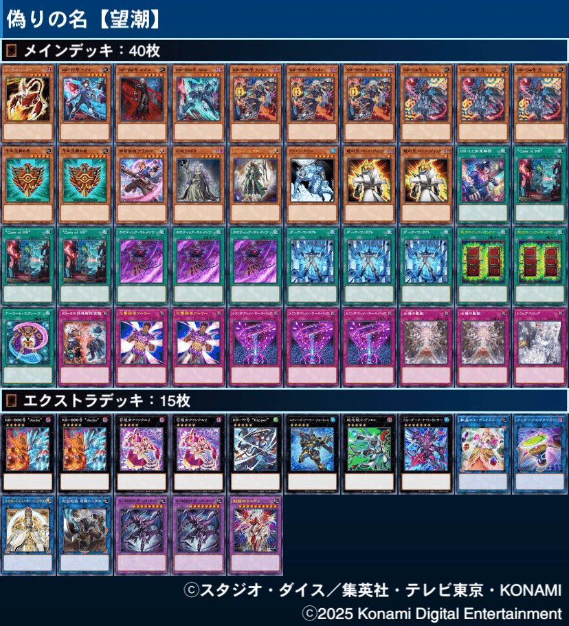 遊戯王デッキ紹介『偽りの名【望潮】』｜らんどる