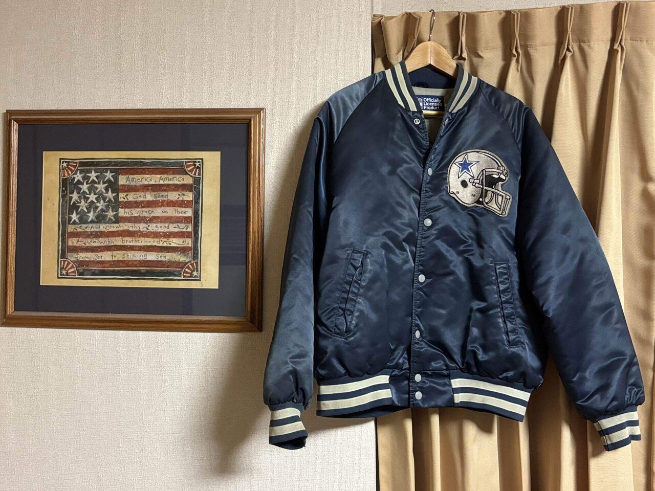 80s-90s ダラスカウボーイズ サテン スタジアムジャケット 古着 古着のはなし② Dallas Cowboys Stadium Jacket｜KUNI