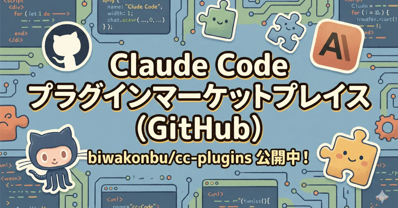 Claude Code 用のプラグインマーケットプレイスを GitHub 経由で公開しました｜Ryo｜AI 開発 × Vibe Coding