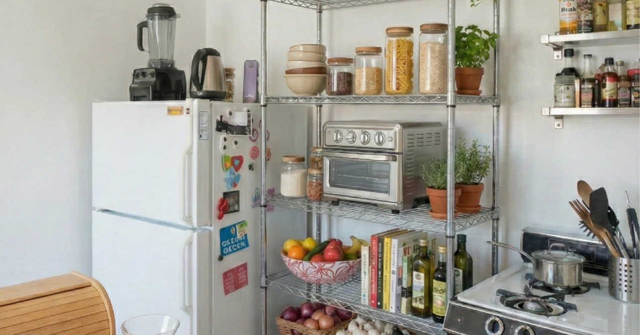Cuisinart ノンフライオーブントースター ｜ 西日がステンレスに反射し 
