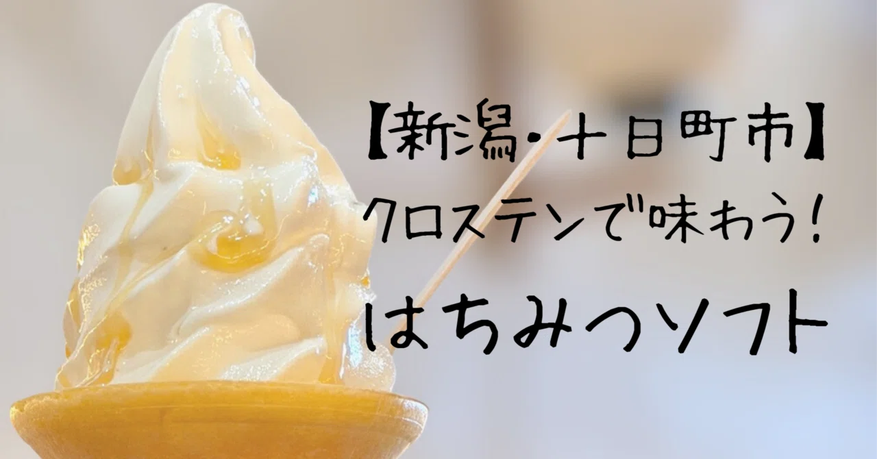 十日町市】はちみつソフトに沼る。｜ソフ活姉妹