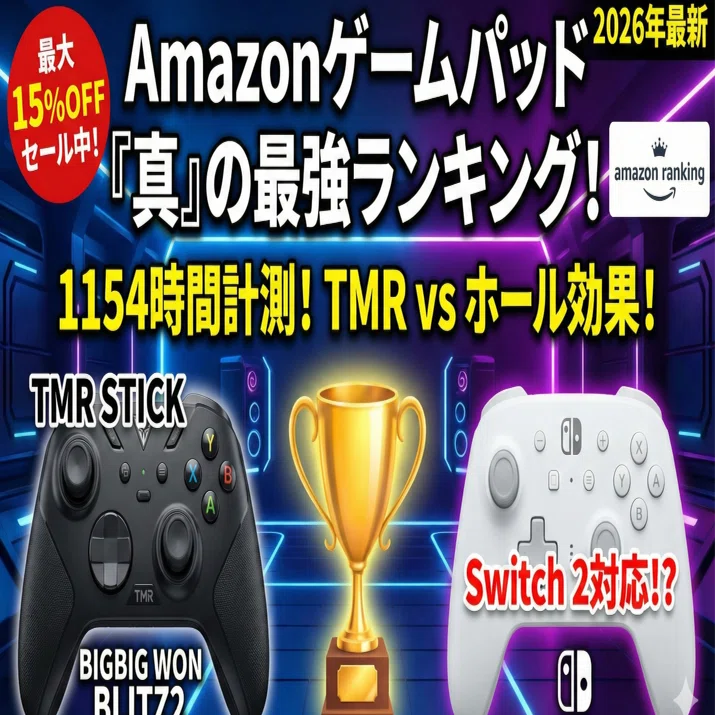 PCパッド】ホール効果はもう古い？最新「TMRスティック」搭載のBIGBIG
