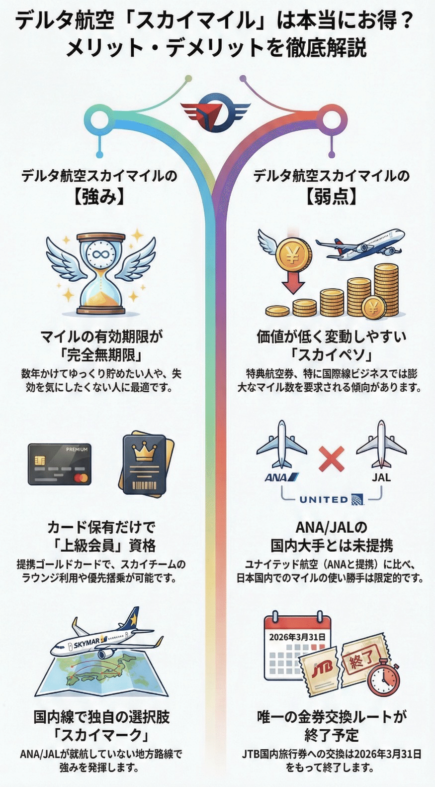 🙅デルタ航空マイル 徹底調査（Sky）｜【目標】マイルで海外旅行＠陸