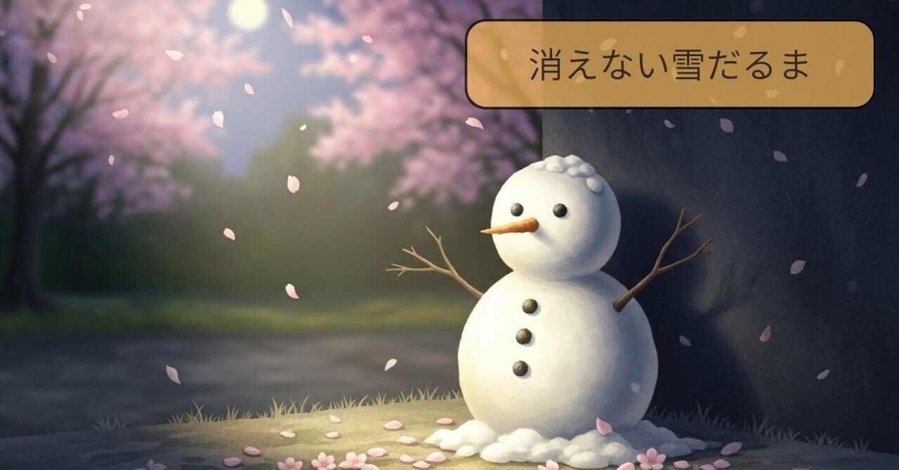 シロクマ文芸部 「雪だるま」～短編小説～｜伊藤洋子| 自己受容から