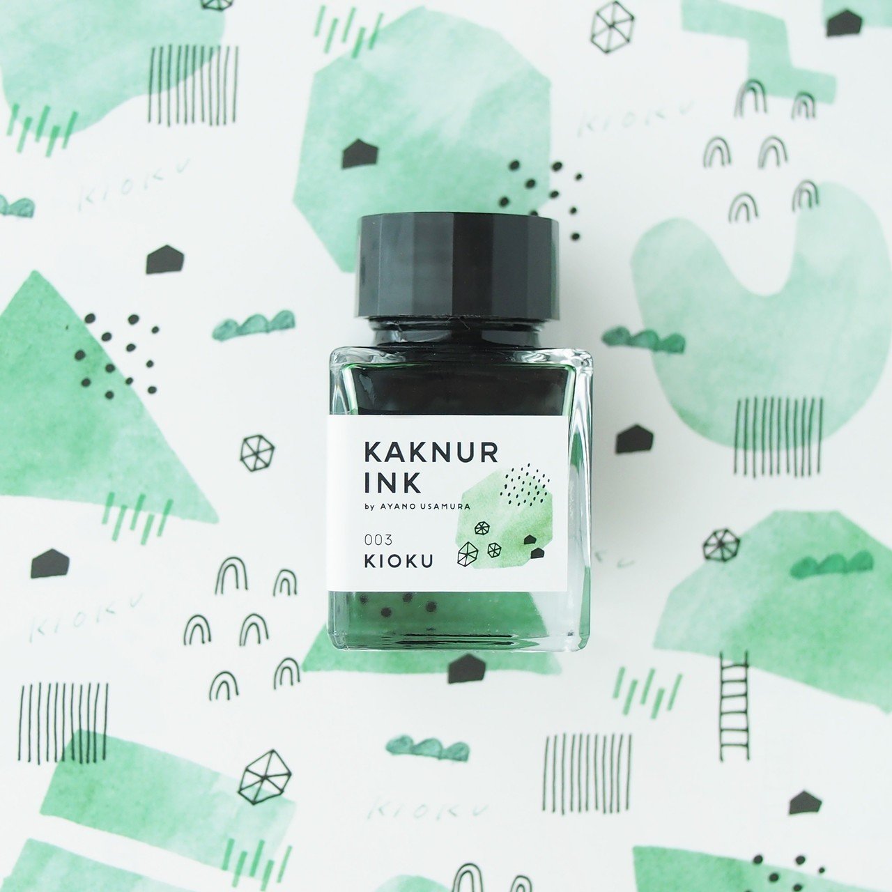 万年筆インクの筆塗り方法 Ayano U Note