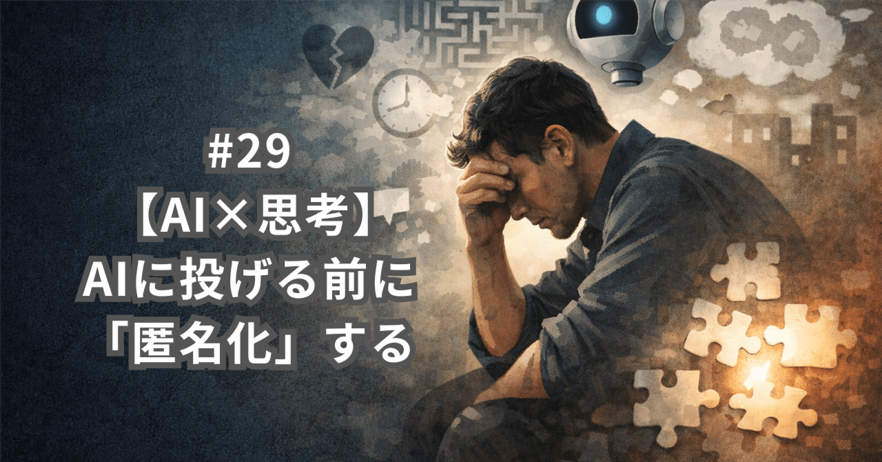 AIに投げる前に「匿名化」にする｜dai｜経営者の右腕×判断の型