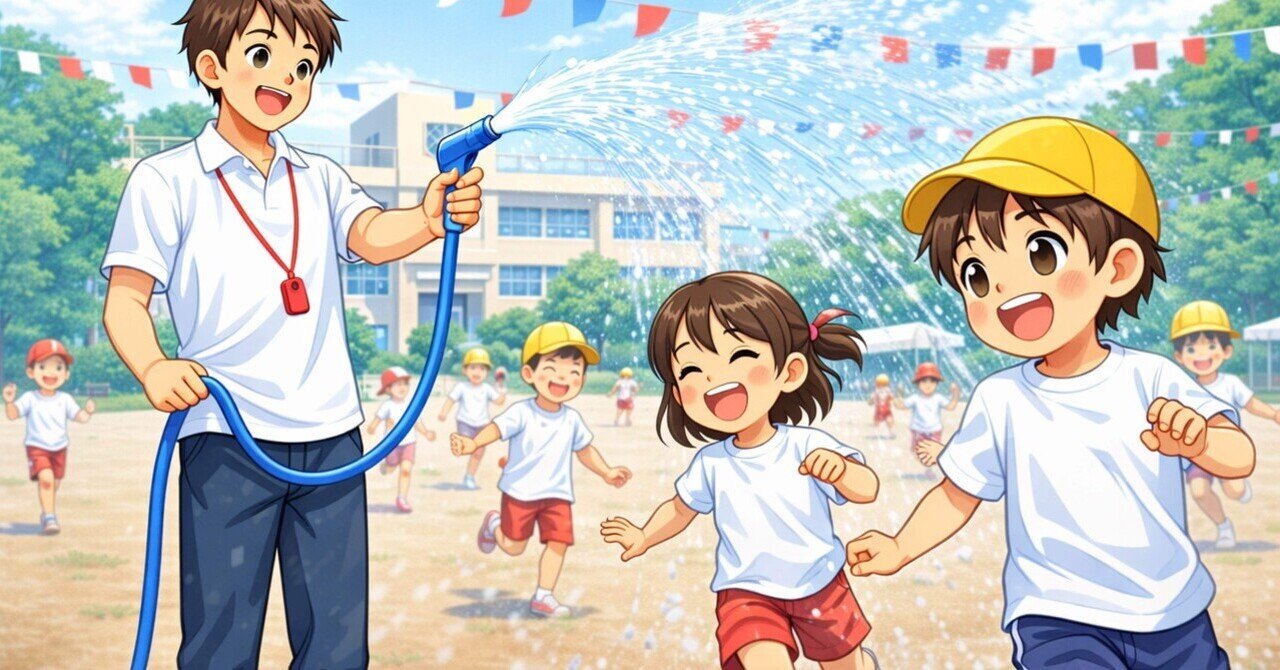 子どもイラスト】水遊び編｜まなびんご@保育教育教材