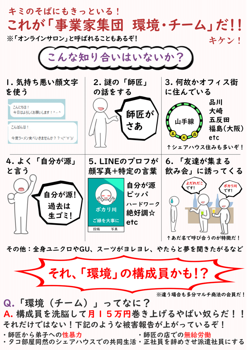 事業家集団 環 チ ムの注意喚起イラストを作りました 大仏 Note