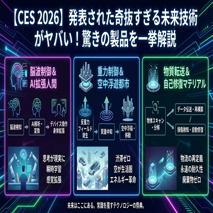 37 全生命のためのテクノロジー 適正技術と文明の未来 CES 2026】発表された奇抜すぎる未来技術がヤバい！驚きの製品を一挙