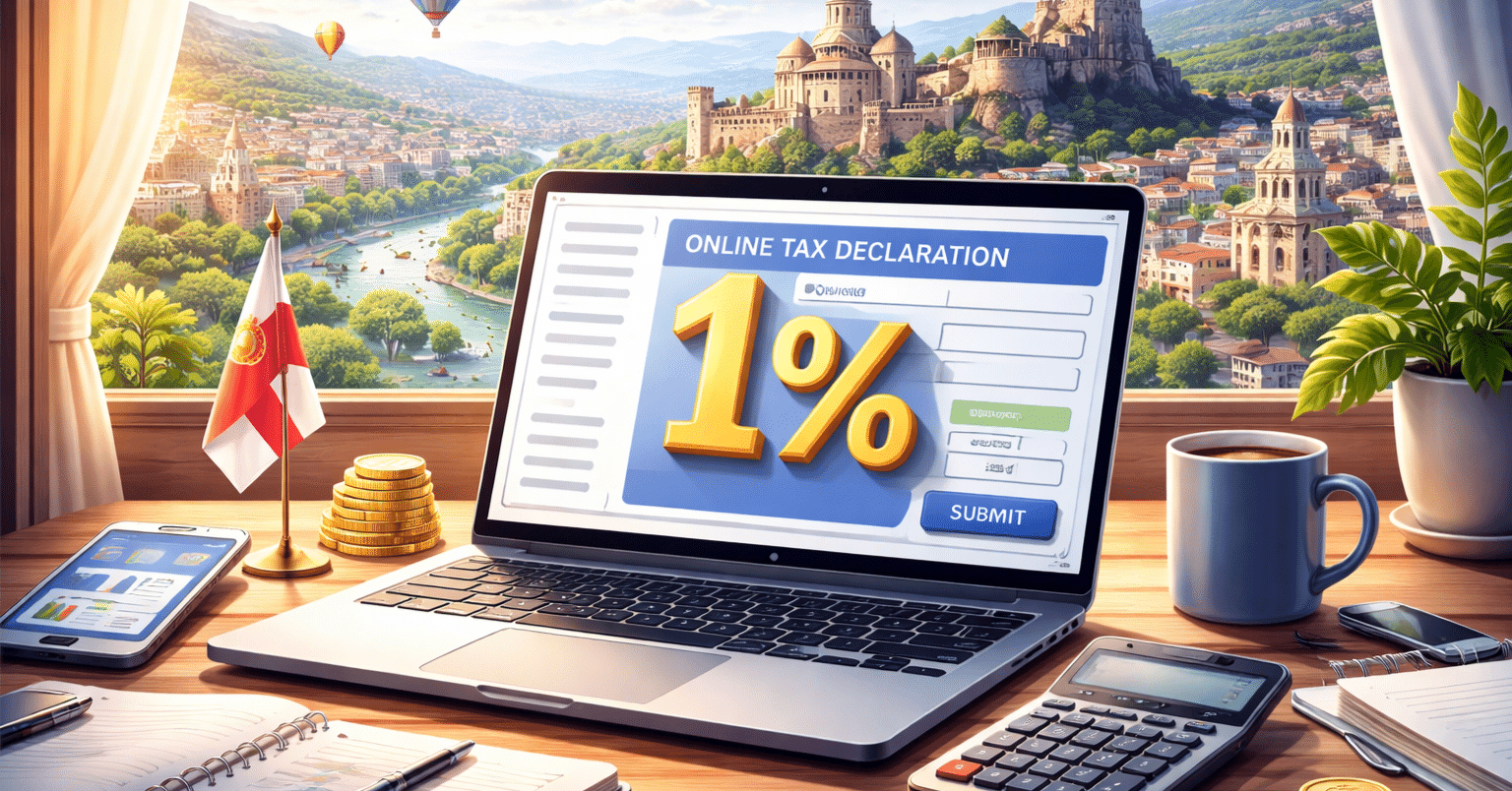 🇬🇪ジョージア】ジョージアの1％課税は“申告がカギ”──IEの月次オンライン申告をやさしく解説｜体験談｜🇬🇪 Georgia (ジョージア)  ガイド ／ Jim（J2G）