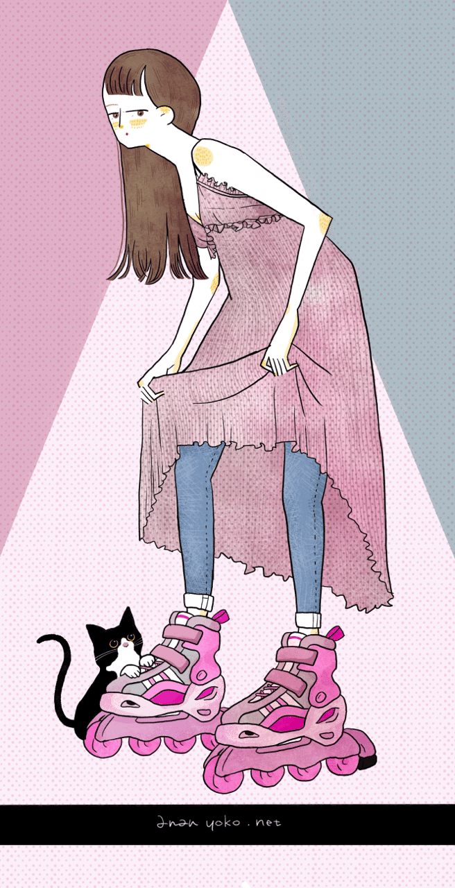 ちょっと危ないよ 猫ちゃん あなんよーこ イラストレーター Note