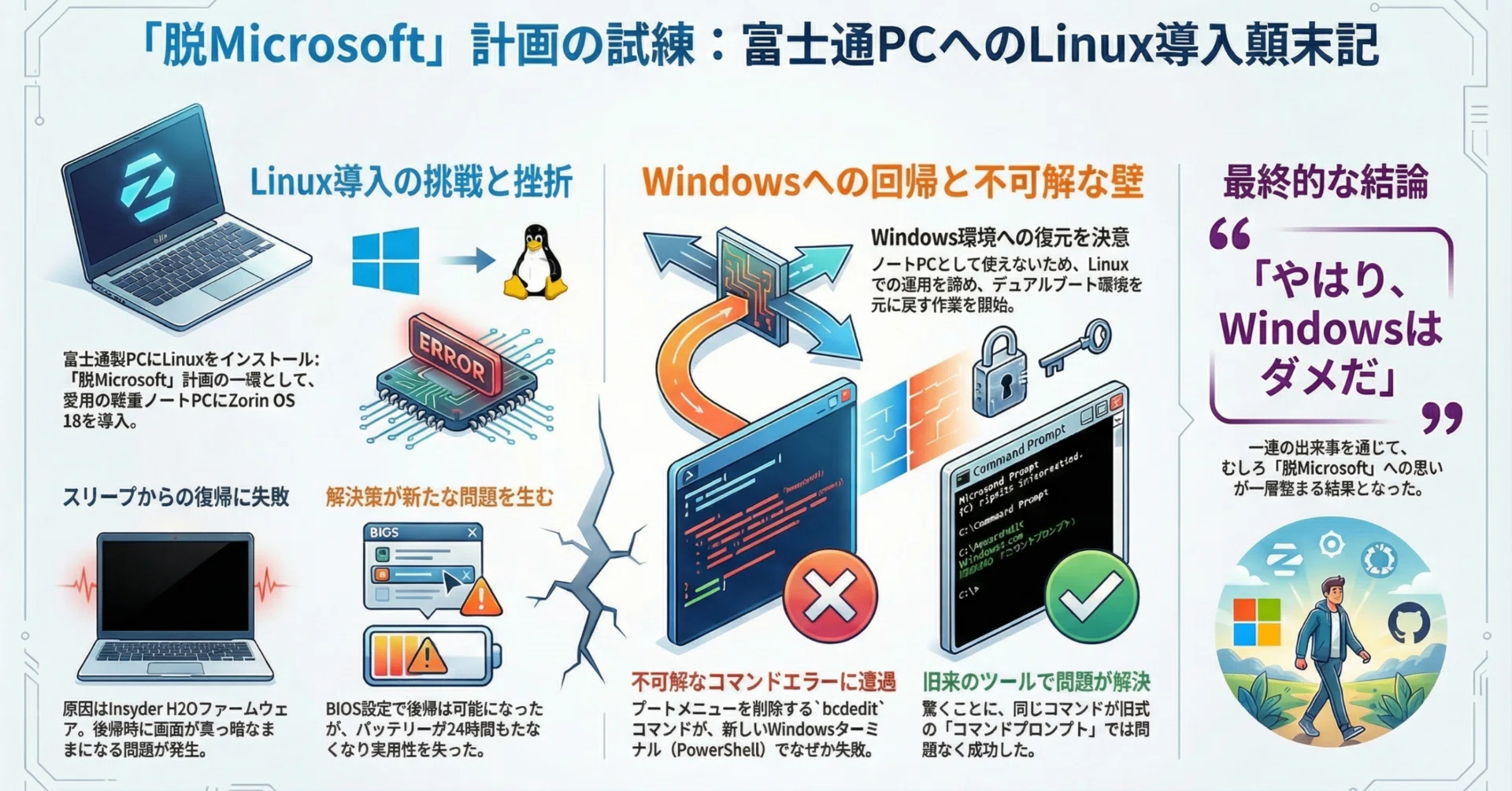 脱Windowsしようとしたら・・・落とし穴にハマった（涙）｜川岸走楽