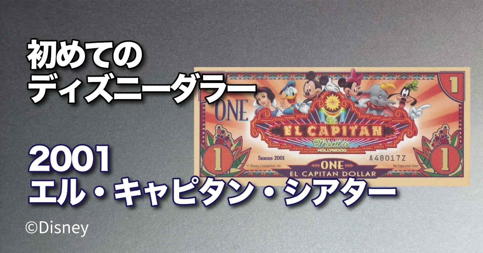 初めてのDダラー】El Capitan Dollar（エル・キャピタン・ダラー