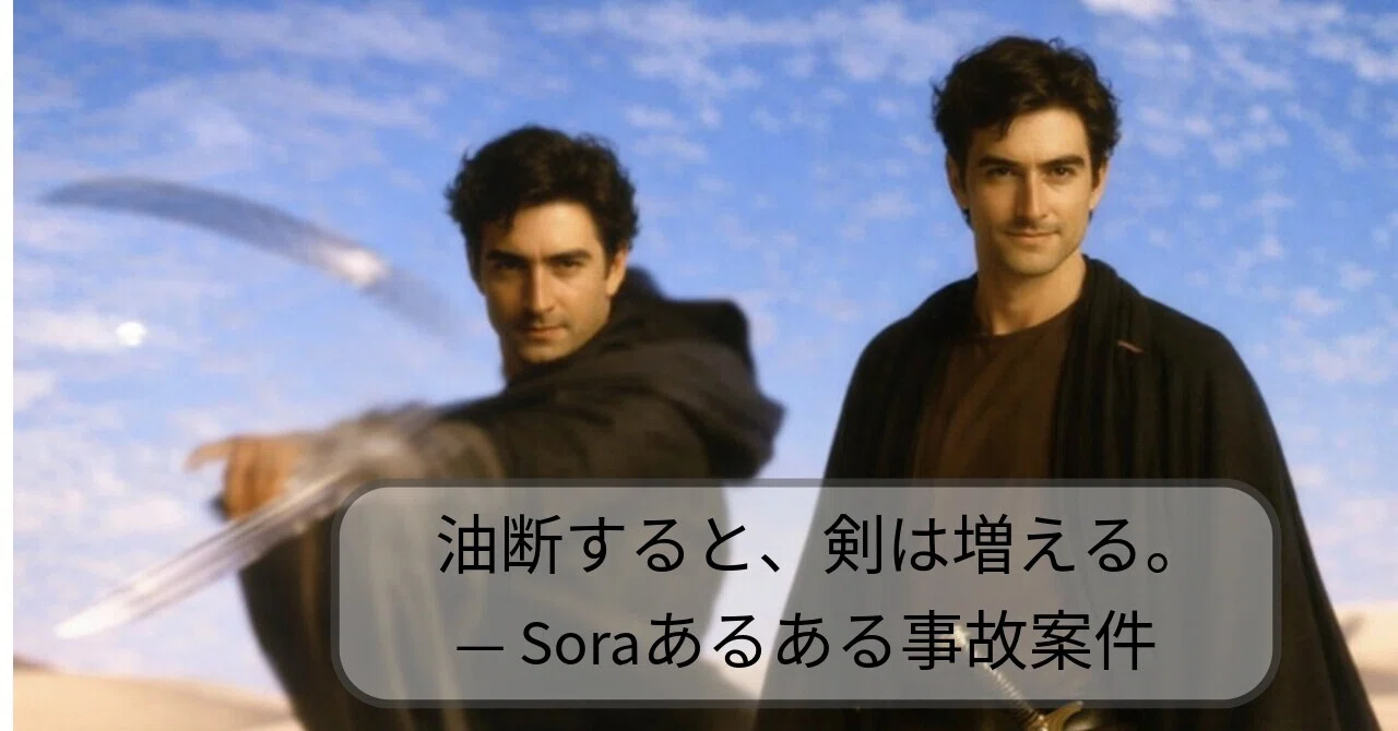 If you let your guard down, the swords multiply. — Sora common accident ...