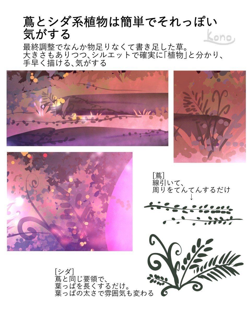 背景ワンドロ 妖精の住む森の描き方 背景イラスト配布中 コノハ Note 背景ワンドロ 妖精の住む森の描き方 背景イラスト配布中 コノハ Note