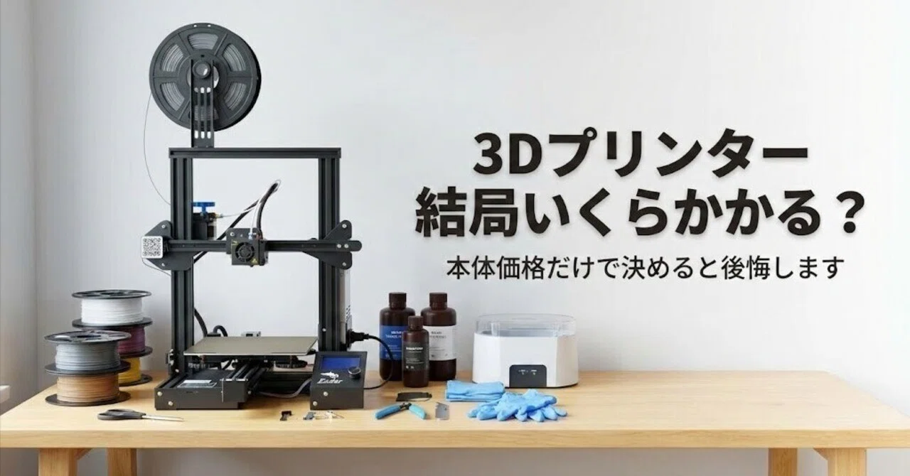 3Dプリンターって結局いくらかかる？🖨️ 初心者が見落としがちな