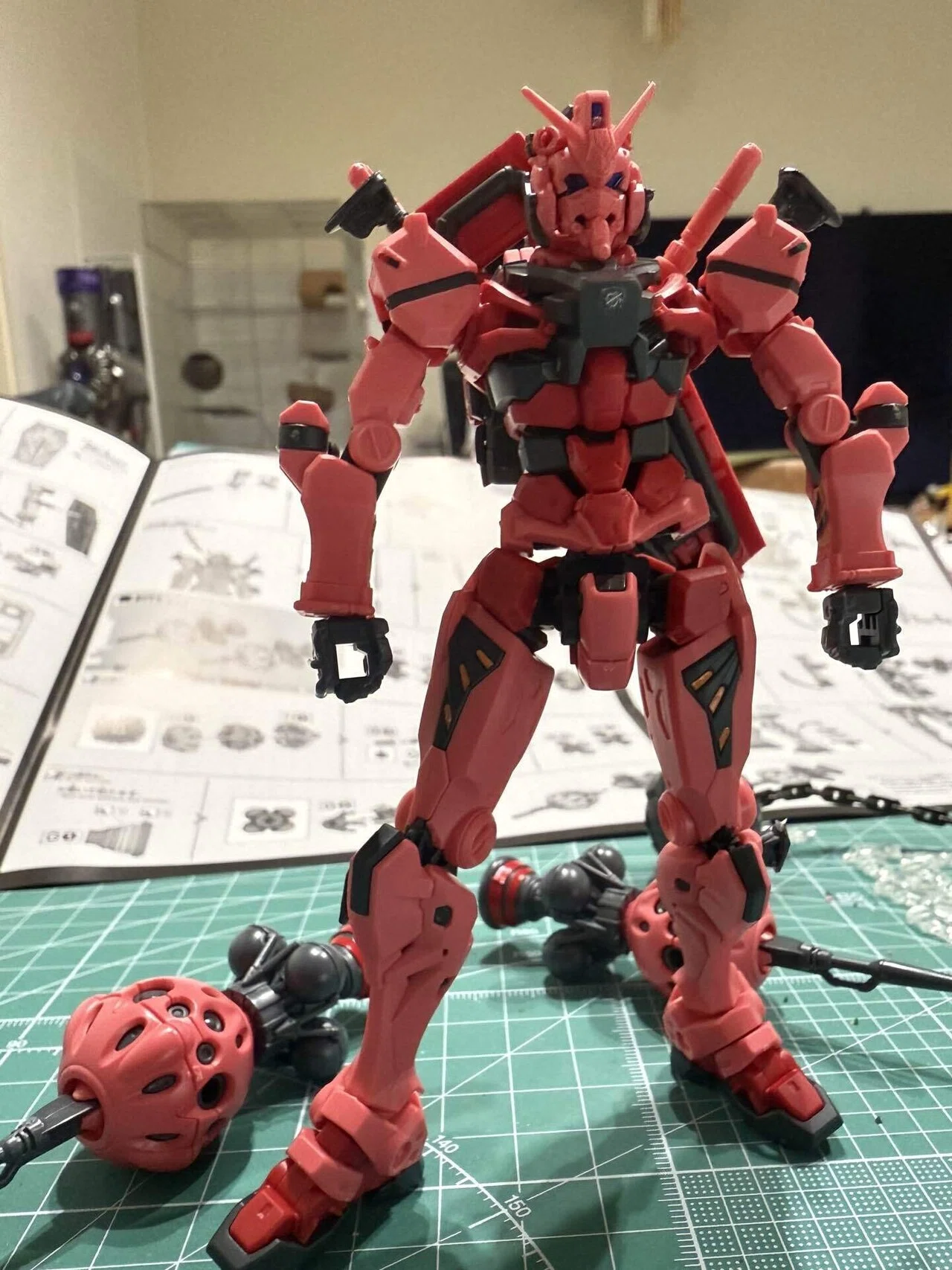 ガンプラ製造記〜赤いガンダム〜｜上総。