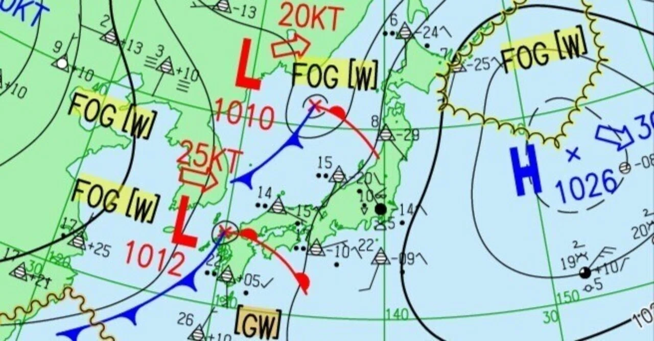 005)気象予報士試験・実技｜問1の穴埋め｜演習問題その1｜日々、勉強中