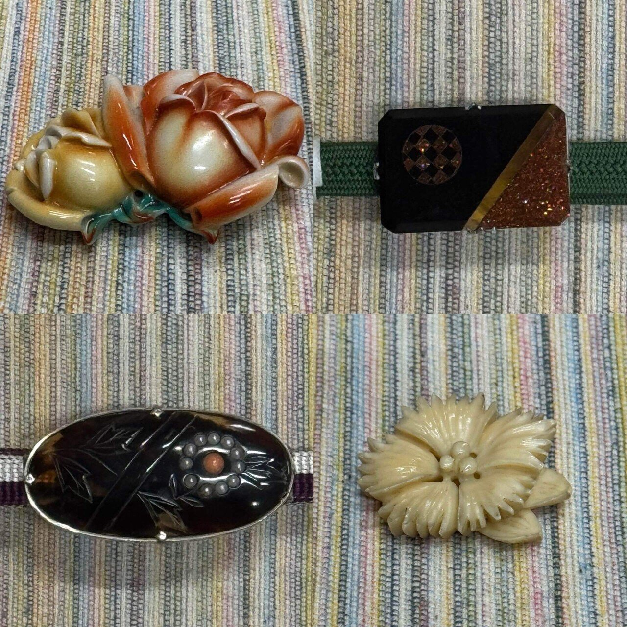 ヴィンテージな帯留達｜夢吉きもの