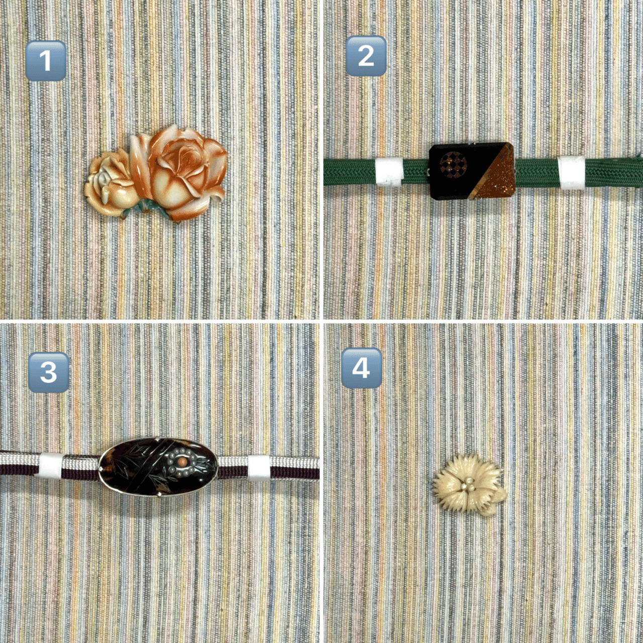 ヴィンテージな帯留達｜夢吉きもの