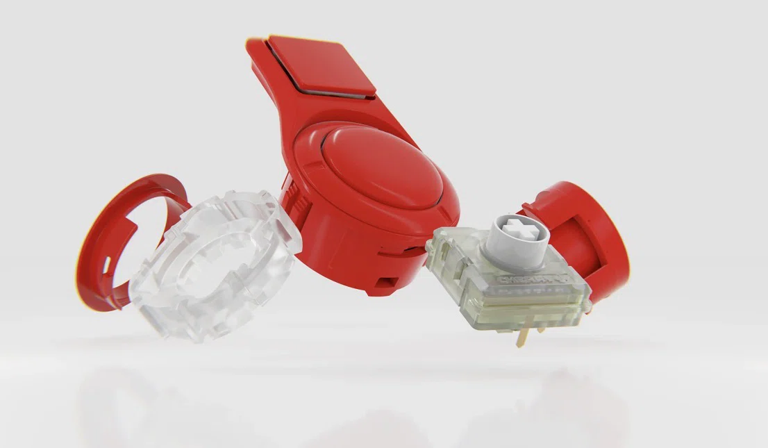 hitbox c.o.m.b.o extension 30mm レッド アケコンに穴を開けずにボタンを増設できる「C.O.M.B.O. Extension