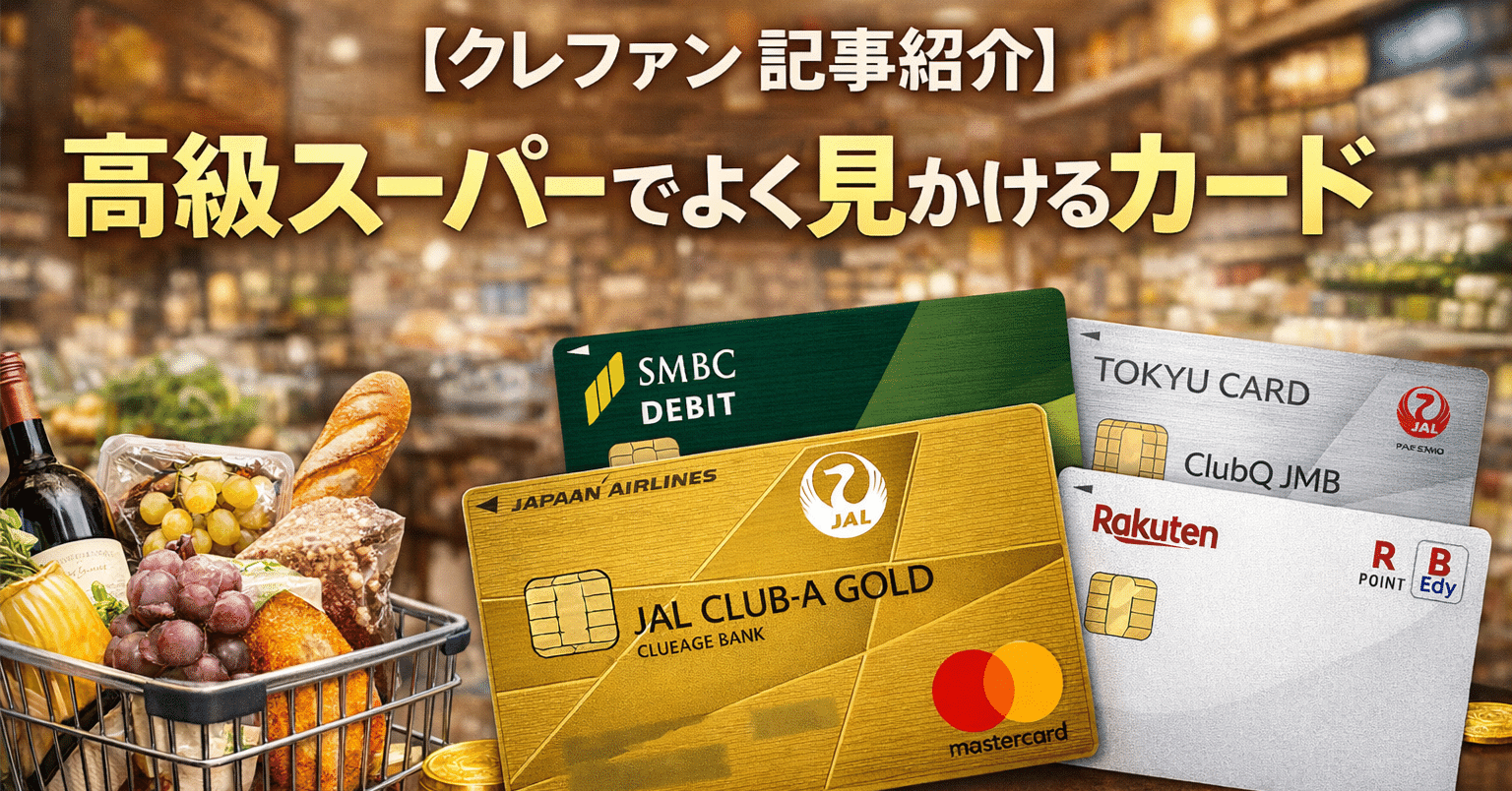 クレファン記事紹介】高級スーパーでよく見かけるカード｜sky_travel_2010