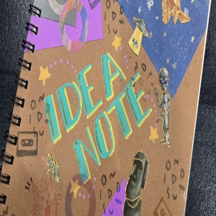 MOON コラージュノート コラージュでつくるノート// 2020年から使い始めた #ムーンプランナー