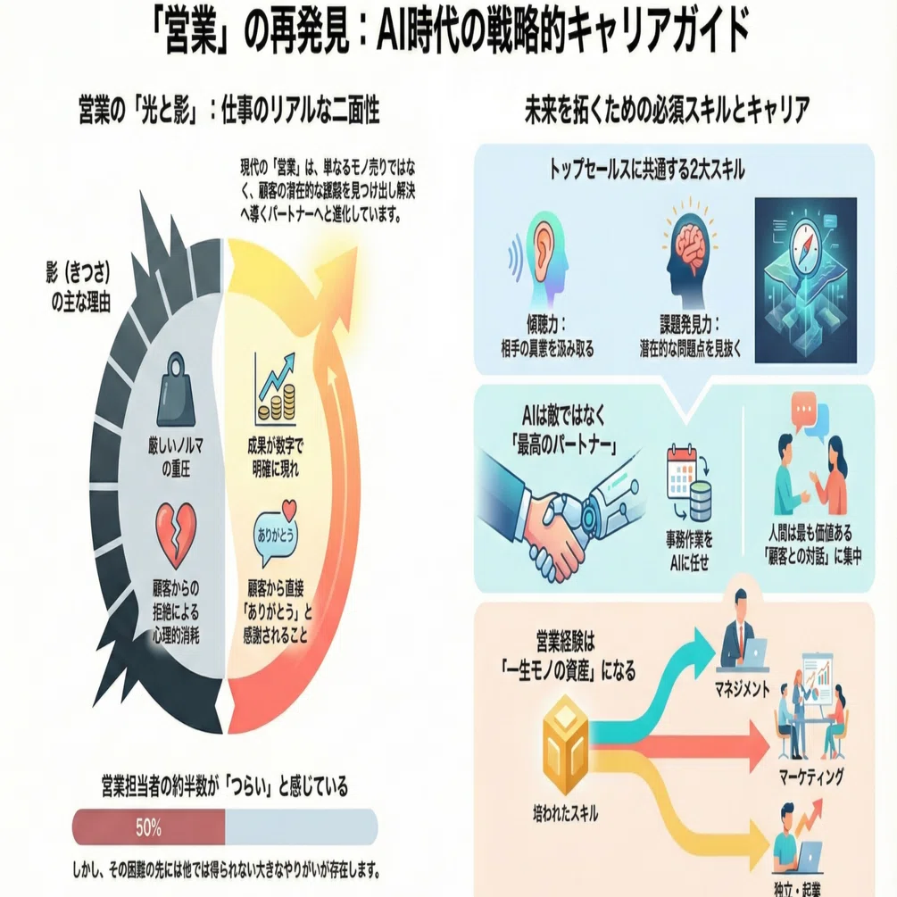 営業の極意：本質からAI時代の戦略的キャリアまで｜ビジネス・マン