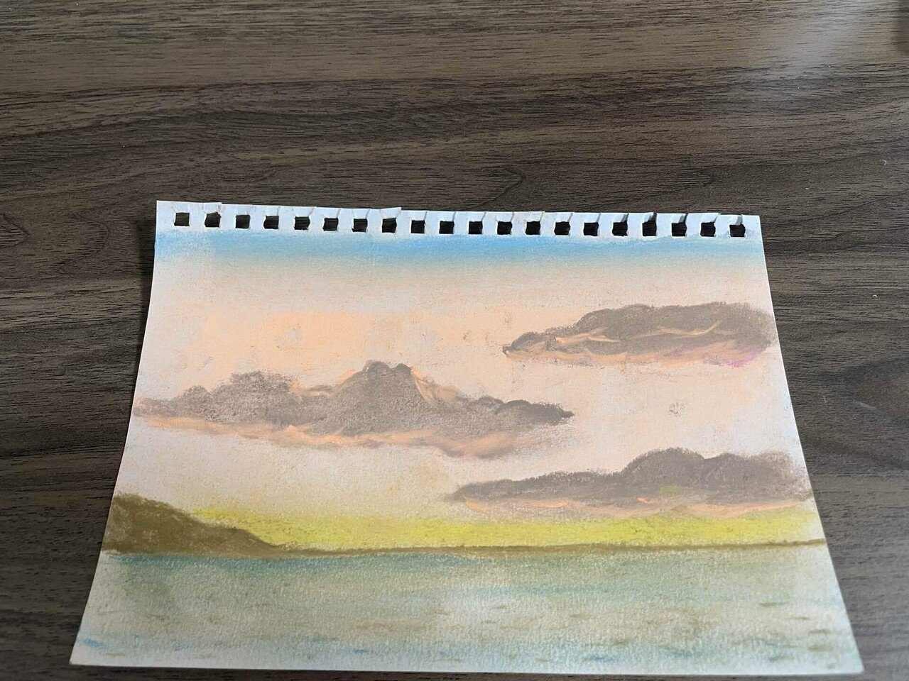 パステル画 都市の風景 (オリジナル) 値段はご交渉ください。 今日描いたパステル画たち｜きんにく。