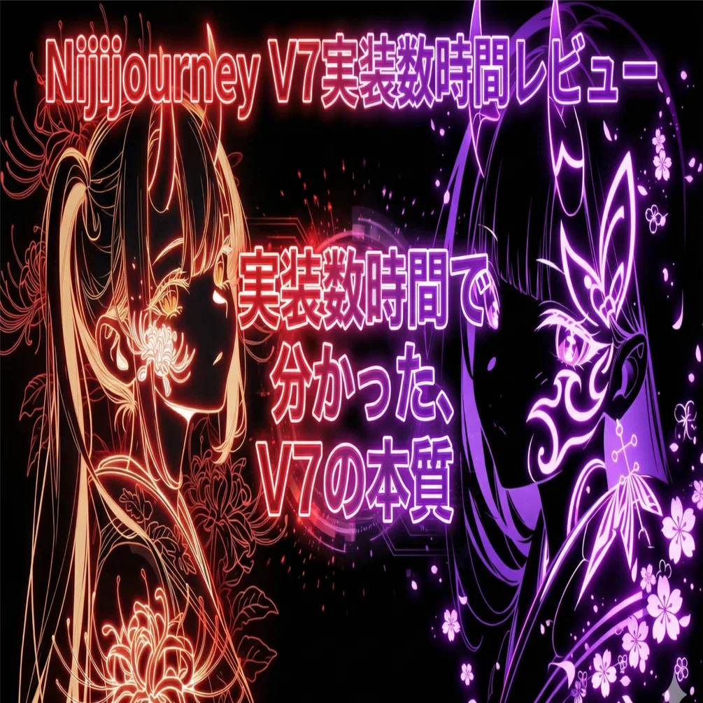 Nijijourney V7実装数時間レビュー｜触って分かった「線と光」の進化