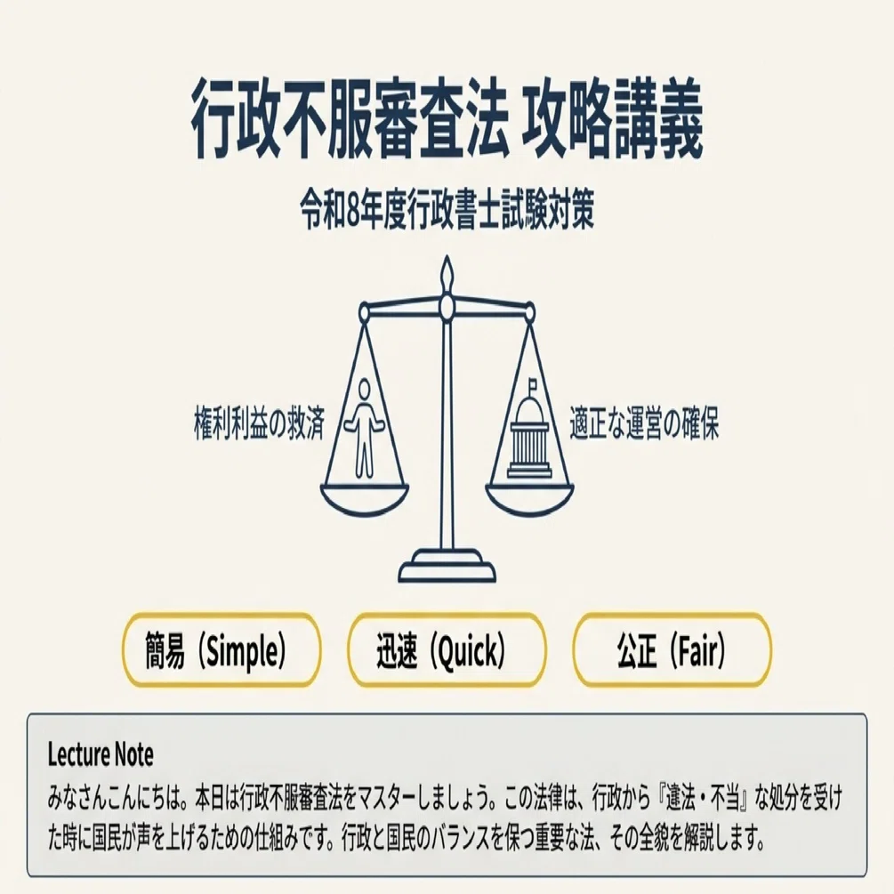 249】行政法／審査法講座／令和8年度行政書士試験対策｜法令択一